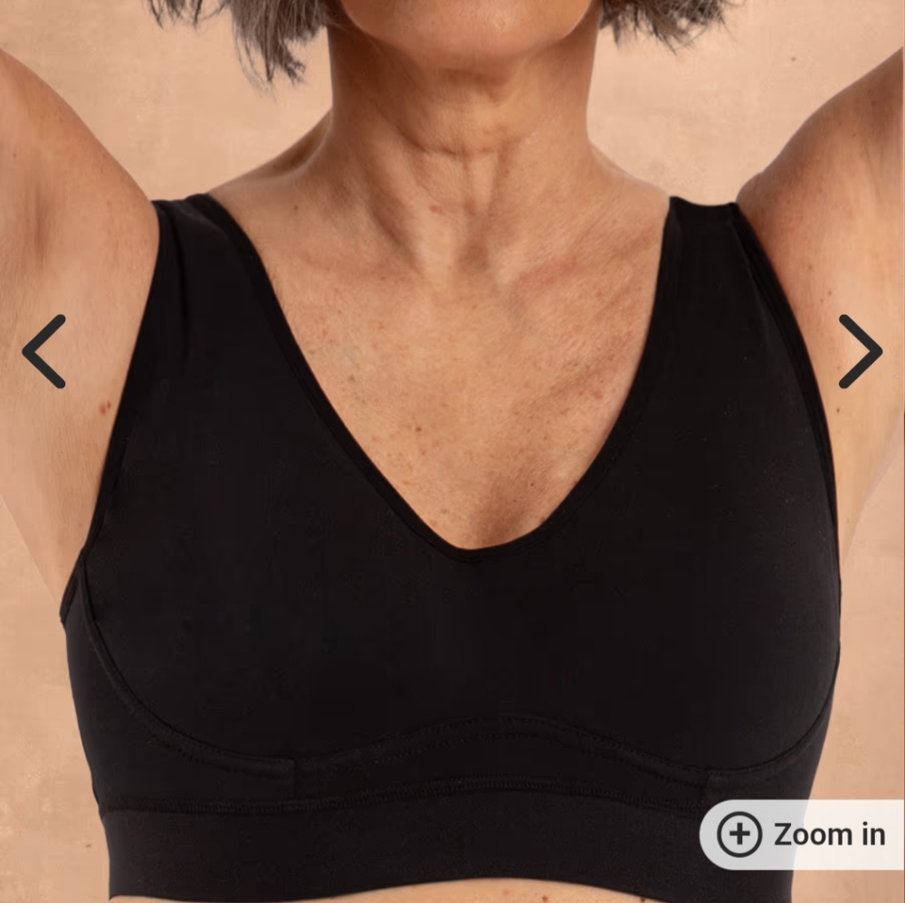 Shapermint Truekind Cotton Comfort Bralette Medium Black